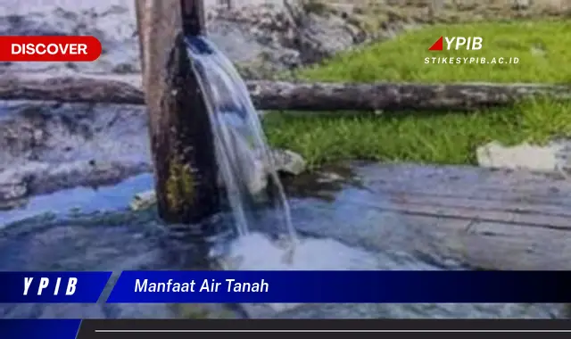 manfaat air tanah