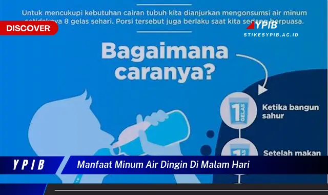 manfaat minum air dingin di malam hari