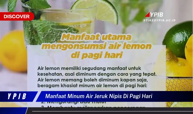 manfaat minum air jeruk nipis di pagi hari