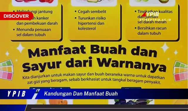 kandungan dan manfaat buah