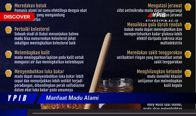 manfaat madu alami