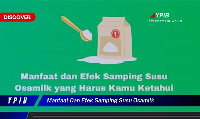 manfaat dan efek samping susu osamilk