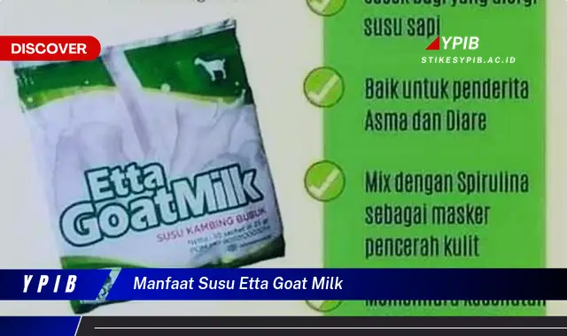 manfaat susu etta goat milk