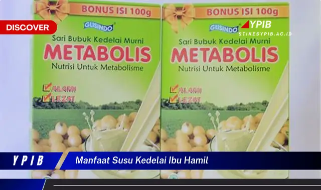 manfaat susu kedelai ibu hamil