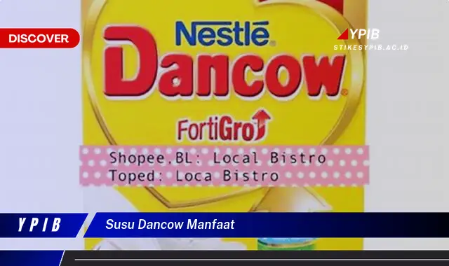 susu dancow manfaat