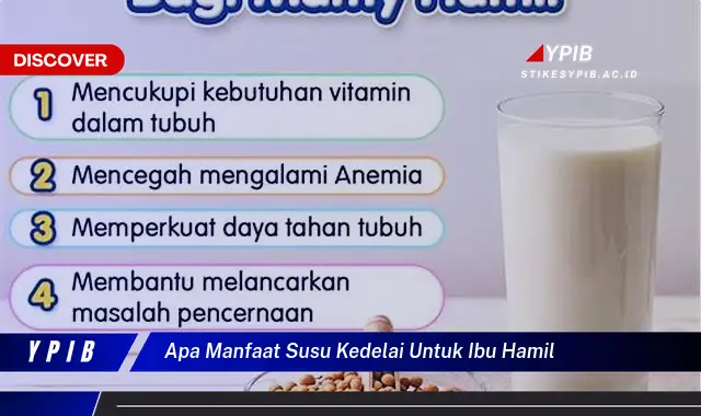 apa manfaat susu kedelai untuk ibu hamil