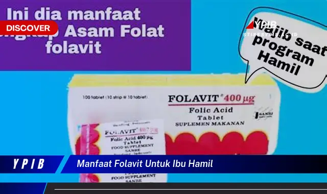 Ketahui 10 Manfaat Folavit untuk Ibu Hamil yang Jarang Diketahui