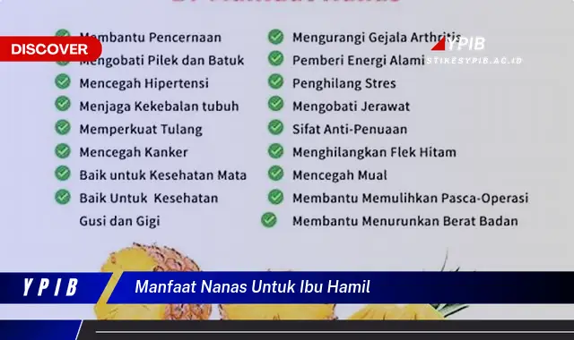 manfaat nanas untuk ibu hamil