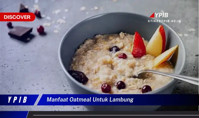 manfaat oatmeal untuk lambung