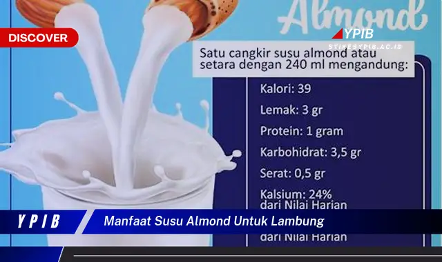 manfaat susu almond untuk lambung