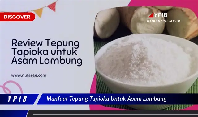 manfaat tepung tapioka untuk asam lambung