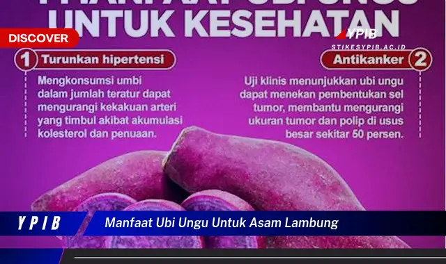 manfaat ubi ungu untuk asam lambung