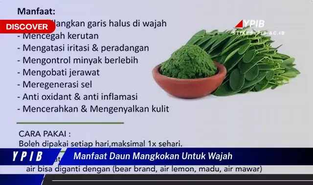 manfaat daun mangkokan untuk wajah